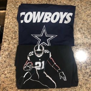 2 men’s Nike Dallas Cowboys shirts